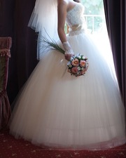 Красивое и нежное свадебное платье