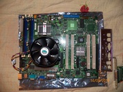 Серверный комплект MB+CPU+SCSI Controller+SCSI HDD 10K+карман 